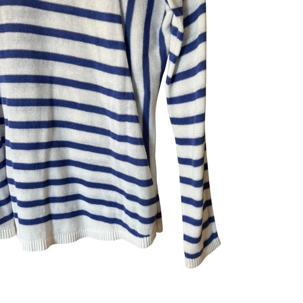 Lilly Pulitzer Stasia Sweater in Iris Blue Serene Stripe‎ Medium